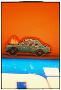 Burning Car Iron-On Patch
